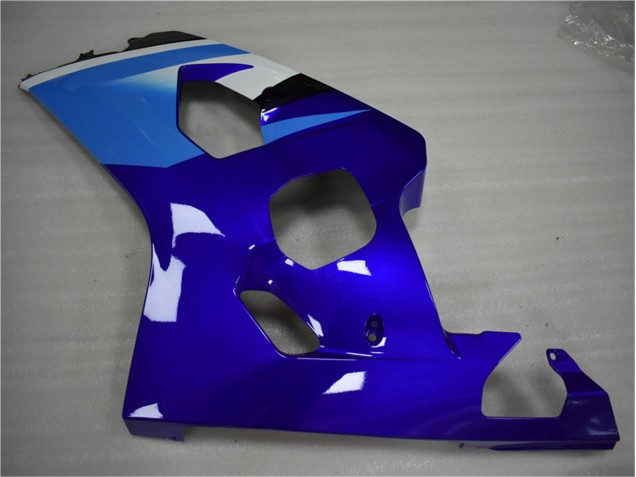 04-05 Bleu Blanc Suzuki GSXR 600/750 Carénage Moto 04-05 Bleu Blanc Suzuki GSXR 600/750 Carénage Moto