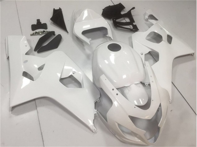 04-05 Brillant Blanc Suzuki GSXR 600/750 Carénage Moto 04-05 Brillant Blanc Suzuki GSXR 600/750 Carénage Moto