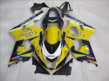 04-05 Jaune Bleu Corona Extra Suzuki GSXR 600 Carénage Moto