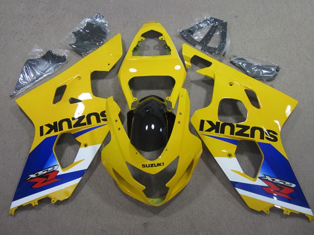 04-05 Jaune Bleu Suzuki GSXR 600 Carénage Moto 04-05 Jaune Bleu Suzuki GSXR 600 Carénage Moto