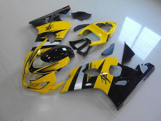 04-05 Jaune Noir Suzuki GSXR 750 Carénage Moto 04-05 Jaune Noir Suzuki GSXR 750 Carénage Moto