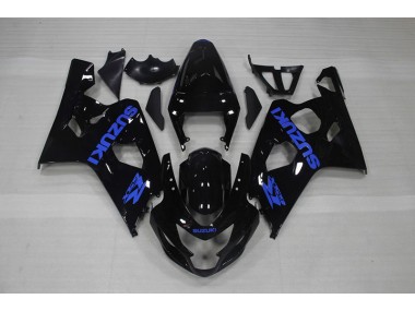 04-05 Noir Bleu Décalque Suzuki GSXR 750 Carénage Moto
