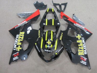 04-05 Noir Jaune Rizla Suzuki GSXR 600 Carénages Moto