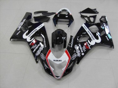 04-05 Noir Rouge Beacon Suzuki GSXR 750 Carénage Moto