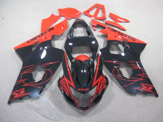 04-05 Noir Rouge Suzuki GSXR 600 Carénage Moto