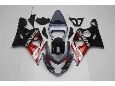 04-05 Noir Rouge Suzuki GSXR 750 Carénage Moto