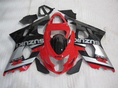04-05 Rouge Noir Argent Suzuki GSXR 600 Carénage Moto