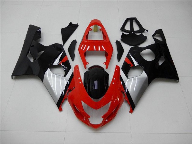 04-05 Rouge Noir Suzuki GSXR 600/750 Carénage Moto 04-05 Rouge Noir Suzuki GSXR 600/750 Carénage Moto