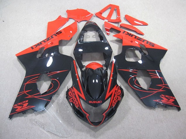 04-05 Rouge Noir Suzuki GSXR 750 Carénage Moto