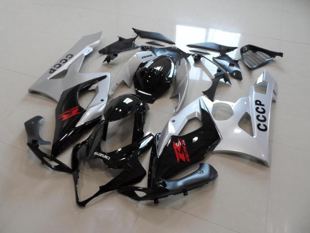05-06 Argent Noir Suzuki GSXR 1000 Carénage Moto 05-06 Argent Noir Suzuki GSXR 1000 Carénage Moto