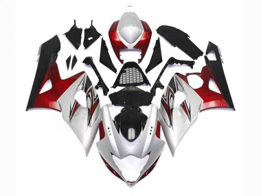 05-06 Argent Rouge Noir Suzuki GSXR 1000 Carénage Moto