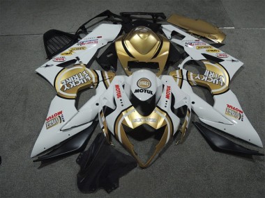 05-06 Blanc Or Lucky Strike Motul Suzuki GSXR 1000 Carénage Moto