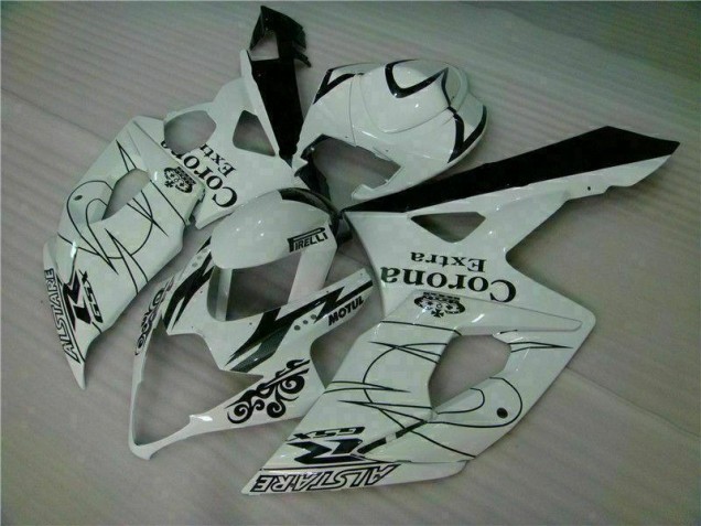05-06 Blanc Suzuki GSXR 1000 Carrosserie Moto