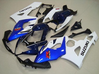 05-06 Bleu Blanc Noir Suzuki GSXR 1000 Carénage Moto