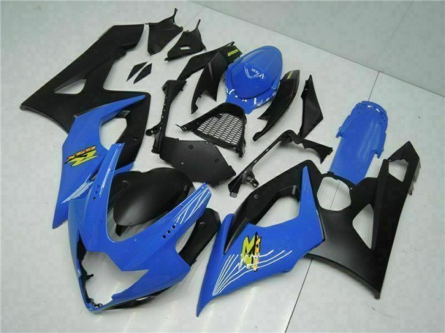 05-06 Bleu Noir Suzuki GSXR 1000 Kit Carénages Motos 05-06 Bleu Noir Suzuki GSXR 1000 Kit Carénages Motos