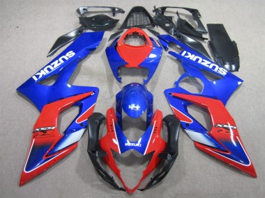05-06 Bleu Rouge Suzuki GSXR 1000 Carénage Moto