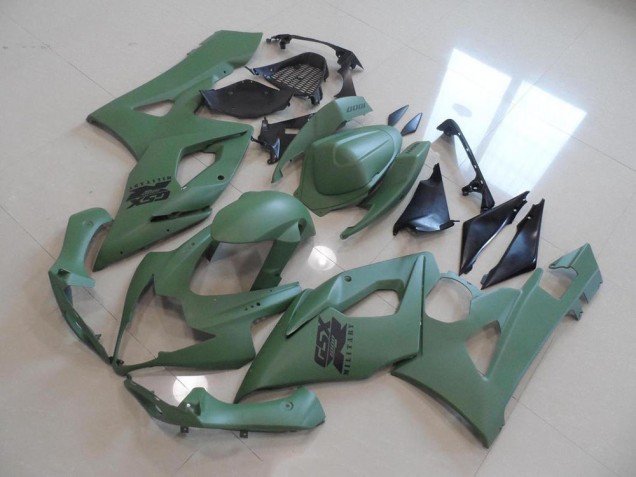 05-06 Matte Armée Verte Suzuki GSXR 1000 Carénage Moto 05-06 Matte Armée Verte Suzuki GSXR 1000 Carénage Moto