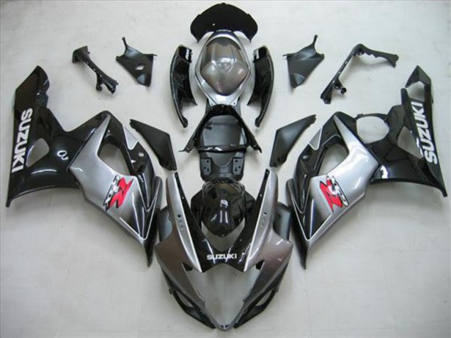 05-06 Noir Argent Gris Suzuki GSXR 1000 Carénage Moto 05-06 Noir Argent Gris Suzuki GSXR 1000 Carénage Moto