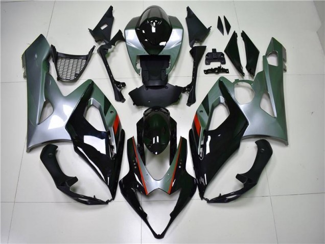 05-06 Noir Argent Suzuki GSXR 1000 Carénage Moto 05-06 Noir Argent Suzuki GSXR 1000 Carénage Moto