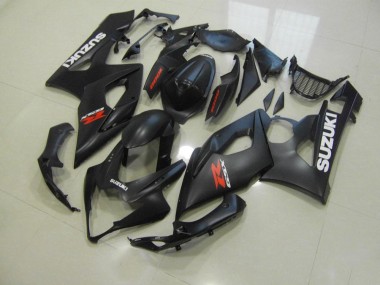 05-06 Noir Mat avec Blanc Décalque Suzuki GSXR 1000 Carénage Moto