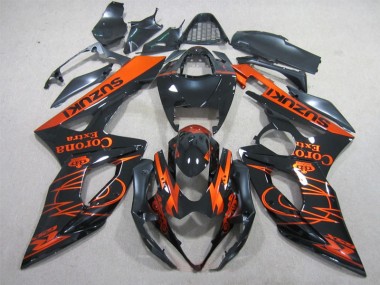 05-06 Noir Orange Corona Extra Suzuki GSXR 1000 Carénage Moto