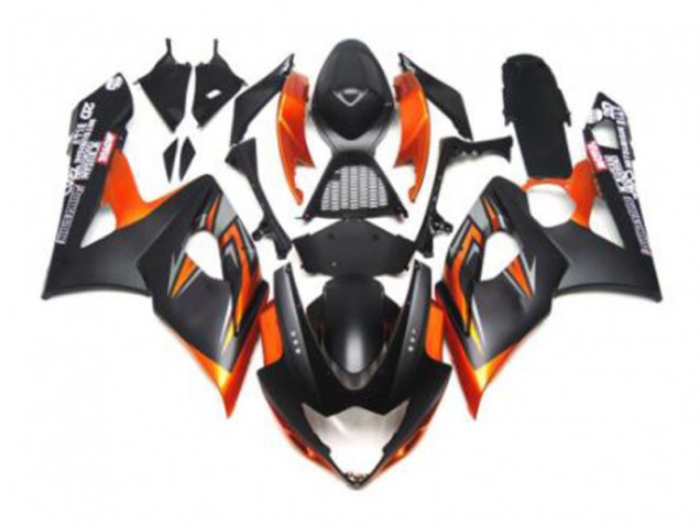 05-06 Noir Orange Suzuki GSXR 1000 Carénage Moto 05-06 Noir Orange Suzuki GSXR 1000 Carénage Moto