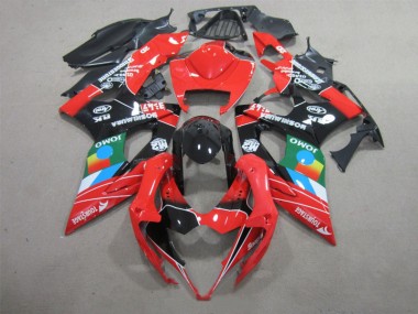 05-06 Noir Rouge Vert Suzuki GSXR 1000 Carénage Moto