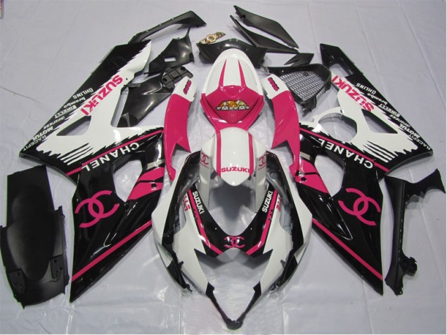 05-06 Rose Chanel Suzuki GSXR 1000 Carénage Moto