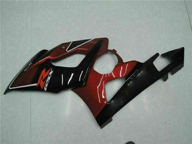 05-06 Rouge Noir Suzuki GSXR 1000 Carénage Moto 05-06 Rouge Noir Suzuki GSXR 1000 Carénage Moto