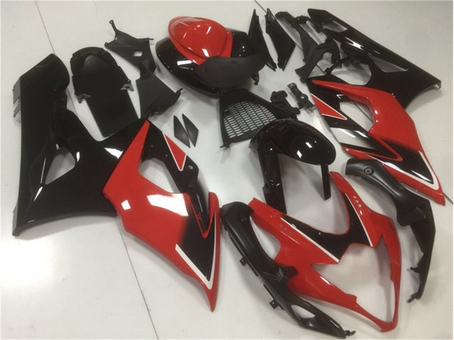05-06 Rouge Noir Suzuki GSXR 1000 Kit Carénages Motos 05-06 Rouge Noir Suzuki GSXR 1000 Kit Carénages Motos