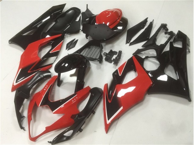 05-06 Rouge Noir Suzuki GSXR 1000 Kit Carénages Motos 05-06 Rouge Noir Suzuki GSXR 1000 Kit Carénages Motos