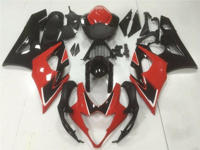 05-06 Rouge Noir Suzuki GSXR 1000 Kit Carénages Motos 05-06 Rouge Noir Suzuki GSXR 1000 Kit Carénages Motos