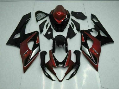 05-06 Rouge Noir Suzuki GSXR 1000 Kit Carénages Motos & Plastique