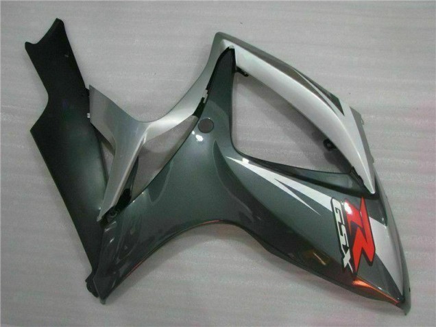 06-07 Argent Noir Suzuki GSXR 600/750 Carénage Moto 06-07 Argent Noir Suzuki GSXR 600/750 Carénage Moto