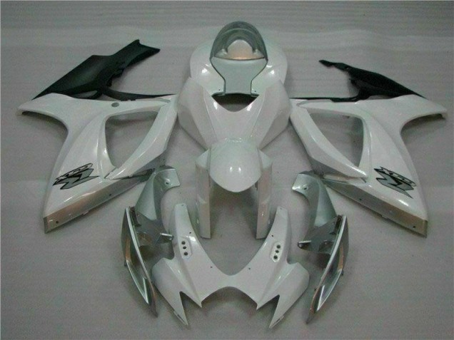 06-07 Blanc Argent Suzuki GSXR 600/750 Carénage Moto