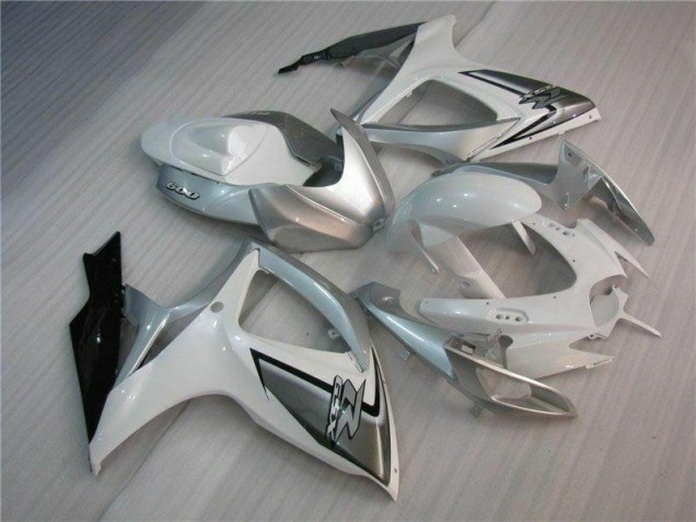 06-07 Blanc Argent Suzuki GSXR 600/750 Carénages Moto 06-07 Blanc Argent Suzuki GSXR 600/750 Carénages Moto