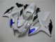 06-07 Blanc Bleu Suzuki GSXR 600/750 Carénages Moto