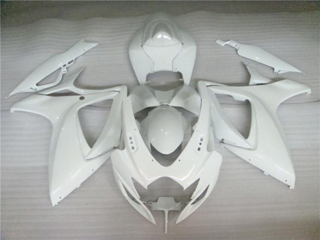 06-07 Blanc Nacré Suzuki GSXR 600/750 Carénage Moto 06-07 Blanc Nacré Suzuki GSXR 600/750 Carénage Moto