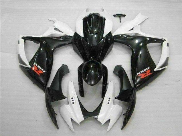 06-07 Blanc Noir Suzuki GSXR 600/750 Carénages Moto 06-07 Blanc Noir Suzuki GSXR 600/750 Carénages Moto
