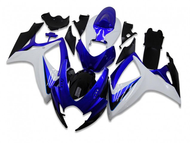 06-07 Bleu Blanc Suzuki GSXR 600/750 Kit Carénages Motos 06-07 Bleu Blanc Suzuki GSXR 600/750 Kit Carénages Motos