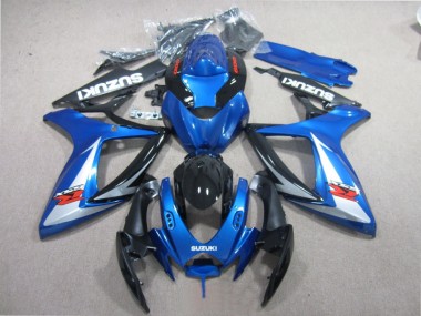 06-07 Bleu Noir Blanc Suzuki GSXR 600 Carénage Moto