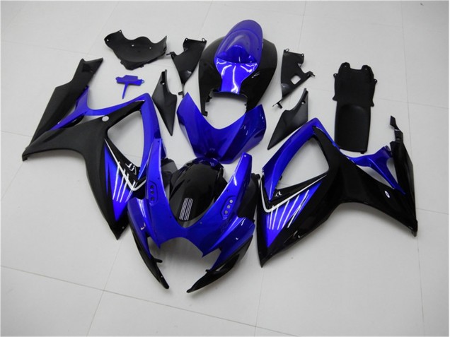 06-07 Bleu Noir Suzuki GSXR 600/750 Carénage Moto 06-07 Bleu Noir Suzuki GSXR 600/750 Carénage Moto