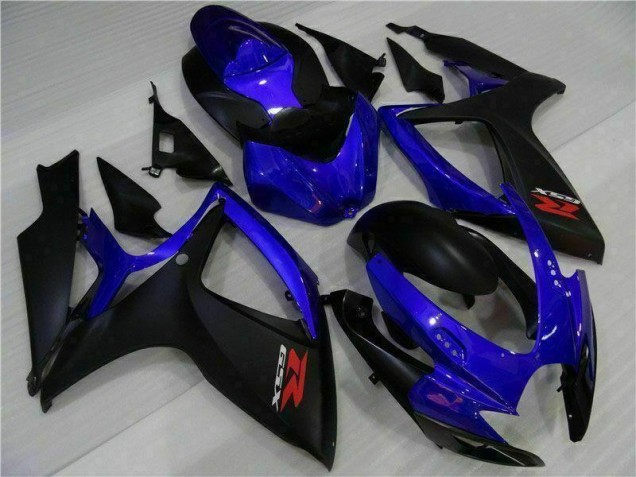 06-07 Bleu Noir Suzuki GSXR 600/750 Carénages Moto