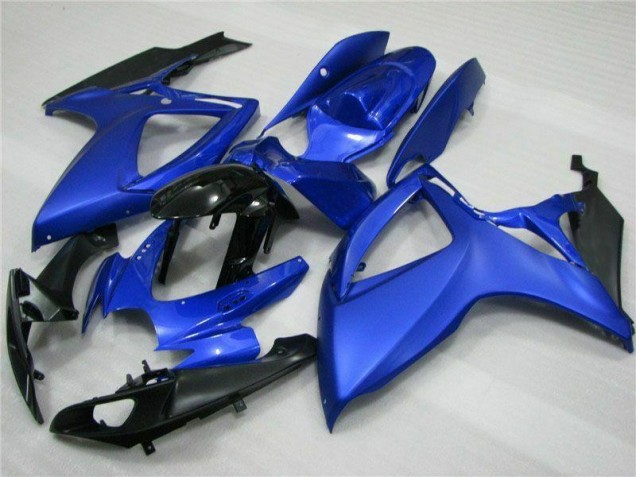 06-07 Bleu Noir Suzuki GSXR 600/750 Kit Carénages Motos Complet 06-07 Bleu Noir Suzuki GSXR 600/750 Kit Carénages Motos Complet