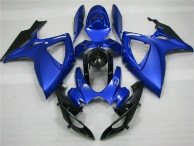 06-07 Bleu Noir Suzuki GSXR 600/750 Kit Carénages Motos Complet