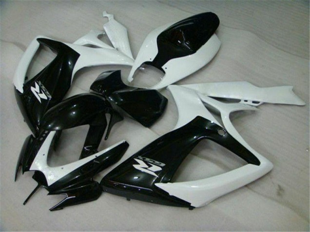 06-07 Noir Blanc Suzuki GSXR 600/750 Carénage Moto