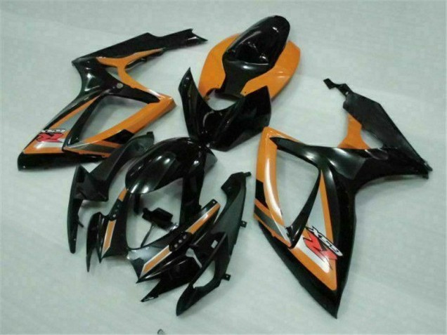 06-07 Noir Orange Suzuki GSXR 600/750 Carénage Moto