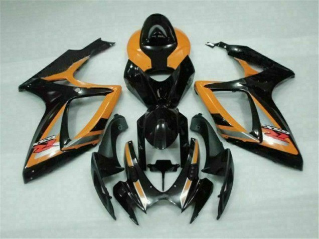 06-07 Noir Orange Suzuki GSXR 600/750 Carénage Moto