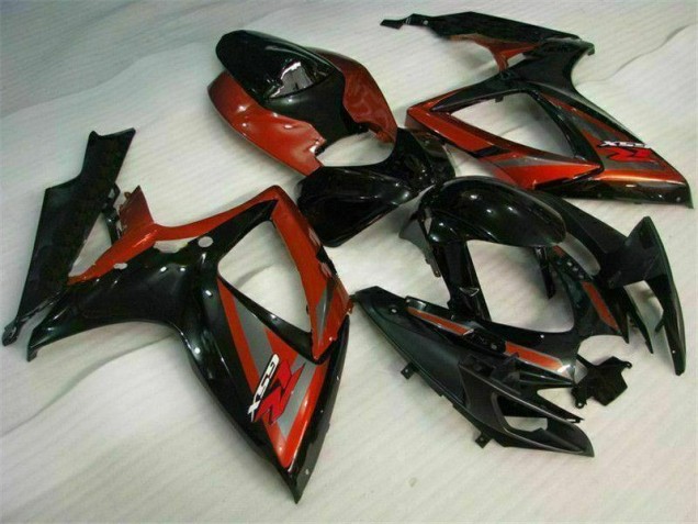 06-07 Noir Rouge Suzuki GSXR 600/750 Carénages Moto 06-07 Noir Rouge Suzuki GSXR 600/750 Carénages Moto