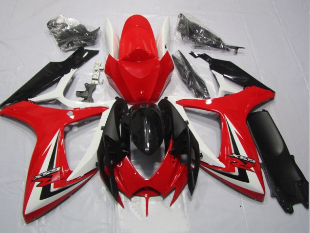 06-07 Noir Rouge Suzuki GSXR 600 Carénages Moto